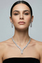 Elegant Waterway Necklace and Earring Jewelry Set - Wedding, Henna, Engagement, Bridal Accessory - 3