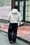 816 Atelier ®   Printed Oversize Unisex White Hoodie - 7