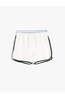 Sports Shorts with Double Waist Detail and Elastic Waistband, Cotton
