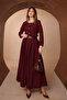 Pleated Long Skirt Belted Buttoned Modest Women's Set 3188 - Special Series - 5