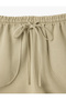 Lace-Up Linen Blended Mini Shorts with Pockets - 6