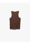 Cotton Sleeveless Halter Neck Basic Ribbed Undershirt - 4