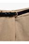 Viscose Linen Blended Straight Wide Leg Fabric Trousers with Pockets - 5