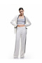 Viscose Blended Side Striped Palazzo Trousers - 2