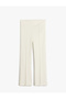 Standard Waist Slim Fit Ribbed Spanish Leg Pants - 3