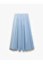 Standard Waist Cotton Pocket Poplin Long Flared Skirt - 3