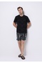 Regular Fit Printed Men's Anthracite Swim Shorts - 3