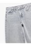 Wide Leg Buttoned Stone Detailed Cotton Jeans - Wide Leg Jeans - 7