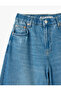Comfortable Fit Wide Leg Denim Trousers - Wide Leg Jeans - 7