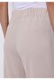 Regular Fit Mid Waist Straight Pocketed Women's Beige Sweatpants - 6