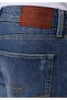 Regular Fit Mid Waist Straight Men's Indigo Jean Shorts - 6