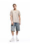 Slogan Printed Short Sleeve Pique Fabric Crew Neck Slim Fit T-Shirt - 2