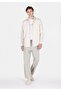 Regular Fit Shirt Neck Plain Men's Ecru Long Sleeve Shirt - 3