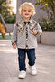 Gri Boy's Plaid Plush Shirt 1-5 Years Old