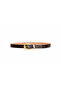 Lisa Gold Buckle Women's Belt (Dark Brown) - 2