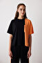 Black Color Blocked Vanni T-Shirt - Saude Collection - 3