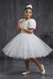 Luvia Short Sleeve Girls Tutu Evening Dress M00811 White - 4