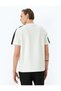 Stripe Detailed Regular Fit Pike Tok Fabric Cotton Blend Crew Neck Short Sleeve T-Shirt - 4