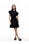 Mini Buttoned Fisto Detailed Judge Collar Sleeveless Shirt Dress - 2