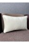 Imported Silk Velvet Cream Color Throw Pillow Cover 30x50cm - 3