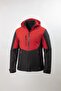 Men's Softshell Winter Hooded Coat Windproof Water-Repellent İ Fleece-Lined Red Black - 2
