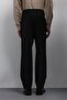 Black Relax Fit Pleated Men's Trousers - 6