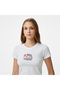 Classic Women's Slim Fit Printed White T-Shirt - 6