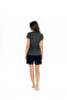Women's Round Neck Bottom Top Pajama Shorts Set - 4