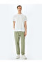 Regular Waist Straight Fit Cotton Waist Lace up Trousers