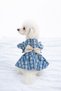 Cat - Dog Summer Dress - Seasonal Floral Denim Dress - Gilet - Outfit -T-Shirt