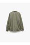 Cotton Buttoned Regular Fit Pique Fabric Long Sleeve Shirt - 4