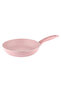 مقلاة جرانيت بمقبض واحد مقاس 28 سم - وردي - 4