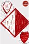 Ataturk Signature D Patterned Red and White Scarf – Pack of 12 |   Show, Ceremony and Event Bandanas - 3