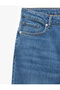 Regular Waist Cotton Straight Fit Jean Pants - Mark Jean - 8