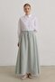 Elastic Waist Lyocell Basic Skirt Çağla