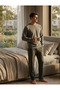 karyoka stitching pajamas set men's 2 thread seasonal pajamas set - 2