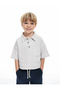Button Detailed Polo Neck Short Sleeve Cotton T-Shirt