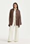 Comfortable Fit Modal Jacket Brown