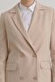 Double-Breasted Blazer Basic Jacket Stone - 3