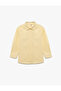 Cotton Long Sleeve Buttoned Basic Shirt