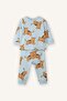 100% Cotton Regular Fit Printed 2-Piece Shorts T-Shirt Pajama Set for Boys G8834A526Sp
