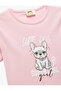 Dog Printed Cotton Crew Neck Short Sleeve T-Shirt - 3