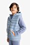 Water Repellent Hooded Inflatable Vest for Boys F9523A826Sp - 4