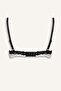Lace Detailed Detachable Cup Padded Non-Wired Polka Dot Ecru Bralet G6444Ax26Sm - 2