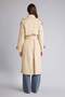 Warm Cotton Lined Cross-Weave Trench Coat G9107Ax26Sp - 6
