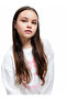 Stone Detailed Bow Printed Long Sleeve Cotton Sweatshirt - 3