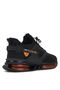 Men's Black Orange Balloon Sole Sneakers Orthopedic Shoe - 2