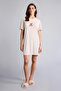 Regular Fit Crew Neck Teddy Short Sleeve Nightgown G7969Ax26Sp