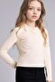 Slim Fit Polo Collar Ribbed Camisole T-Shirt for Girls G0873A826Sp - 4