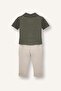 Striped Short-Sleeved Top Wide-Leg Bottoms 2-Piece Set Baby Boy G6296A526Sm - 5